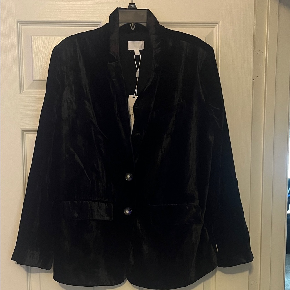 Every Black Velvet Women's Blazer